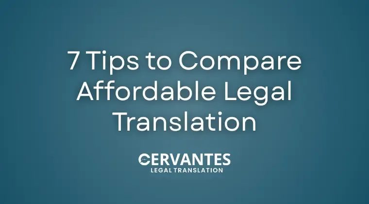 7 Tips to Compare Affordable Legal Translation Near Me Prices (2026 Cost Guide) 