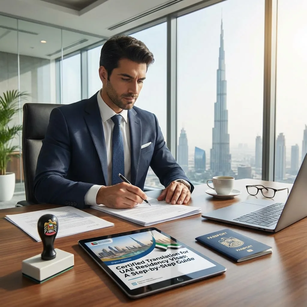الترجمة المعتمدة لتأشيرات الإقامة في الإمارات: دليلك خطوة بخطوة