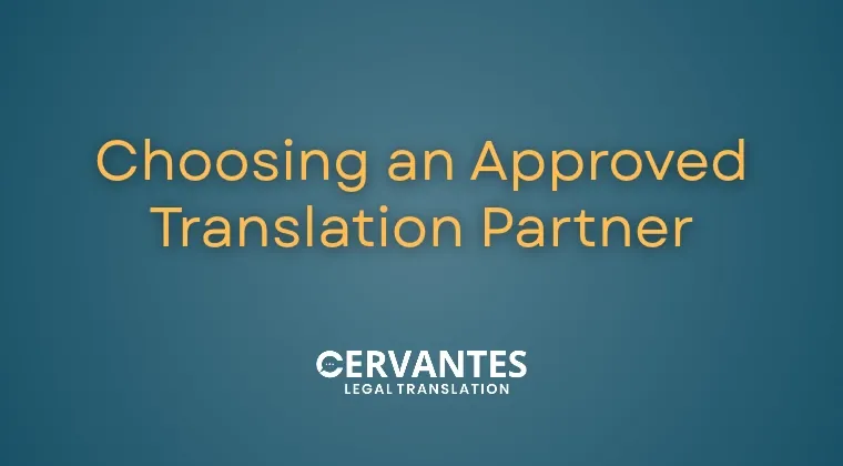 Choosing an Approved Translation Partner