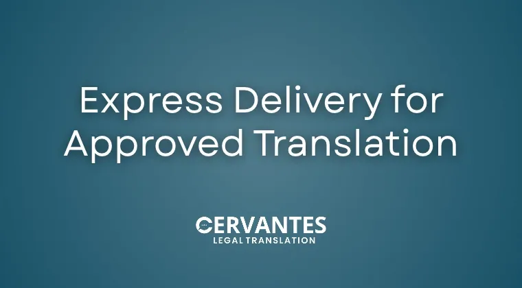 Express Delivery for Approved Translation