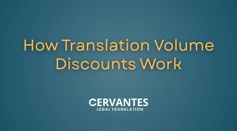 How Translation Volume Discounts Work