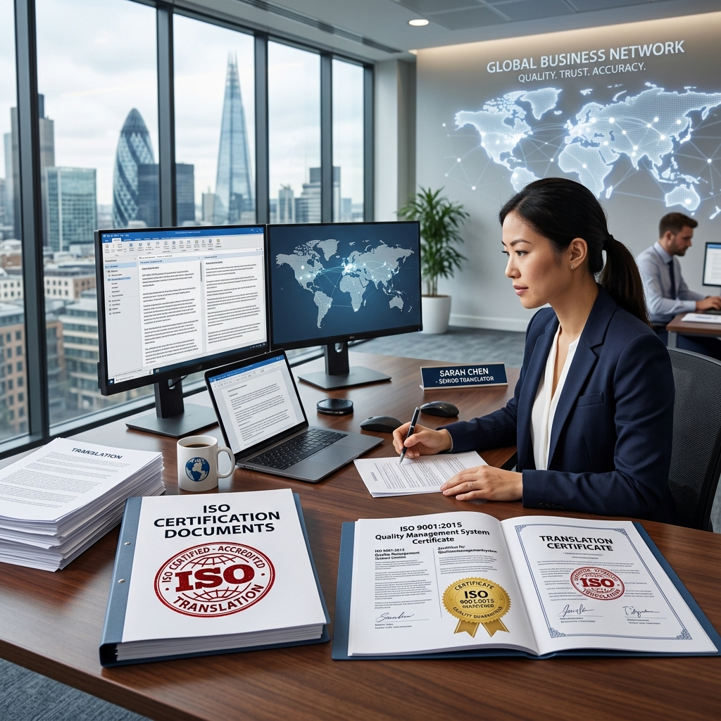 ISO Certification Documents Translation