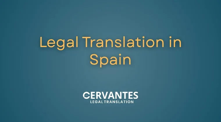 Legal Translation in Spain