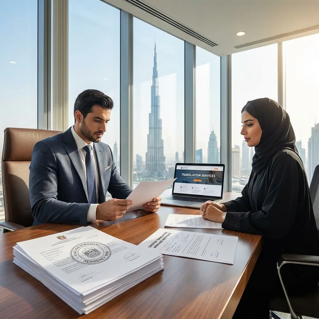 ترجمة عقد الزواج لتأشيرات الإقامة في الإمارات