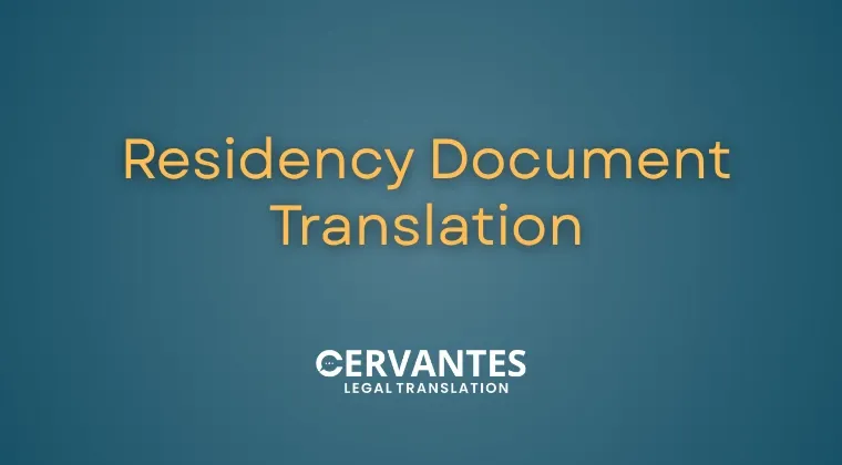 Residency Document Translation